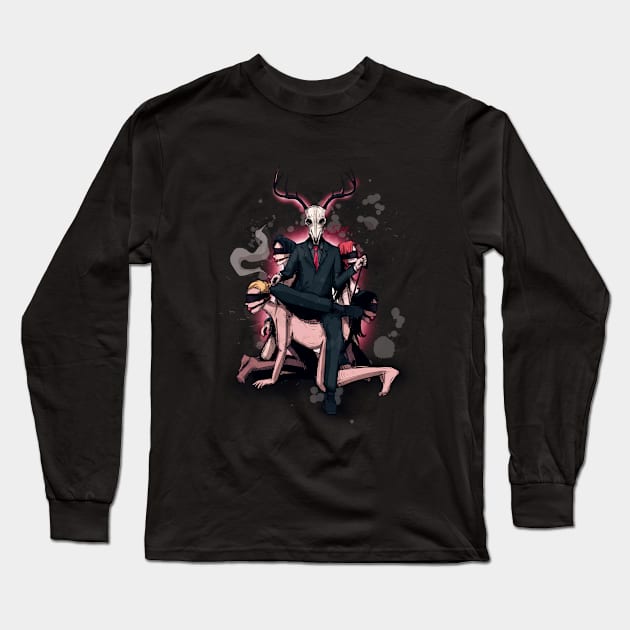 Deer Daddy 2 Sub Chair Long Sleeve T-Shirt by LVBart